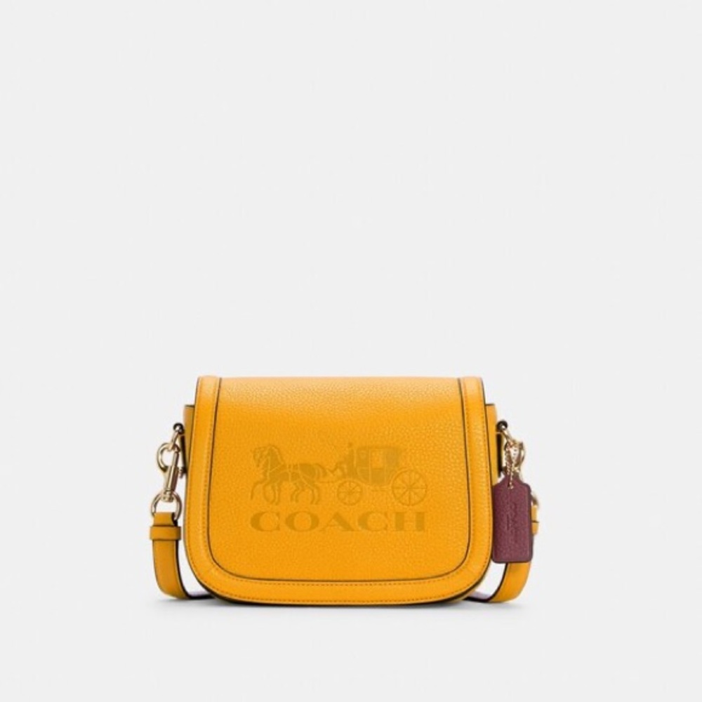 Coach Saddle Bag With Horse and Carriage C4058 NWT
